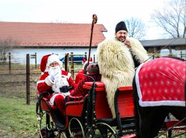 Santa Claus and Horses in Simonpuszta